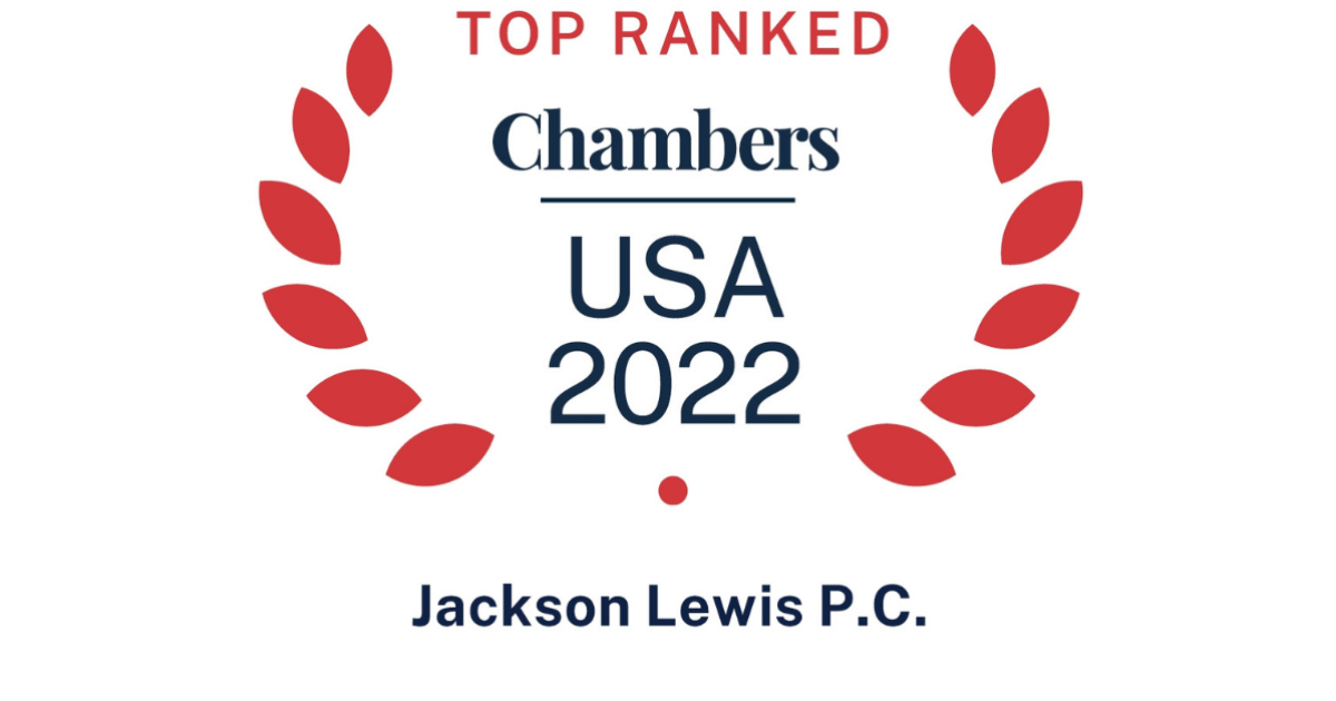 Jackson Lewis and Its Attorneys Receive Top Rankings in Chambers USA